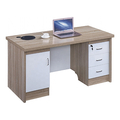 Castlery Executive Table with Both side pedestal unit