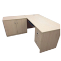 Castlery Executive Table with One side pedestal unit and E.R.U