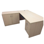 Castlery Executive Table with One side pedestal unit and E.R.U