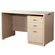 Castlery Executive Table with One side pedestal unit