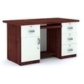 DEVENT COLLECTION Executive Table with Both side pedestal unit