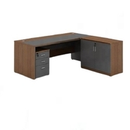 DEVENT COLLECTION Executive Table with One side pedestal unit and E.R.U