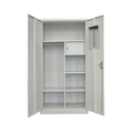 MACK FURNITURES Almirah Steel shelving cabinet with partial wardrobe