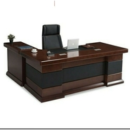 ASHOKA METAL TEAK FURNITURE Executive Table with One side pedestal unit and E.R.U