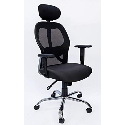 OFFICE HUB Revolving Chair with Knee tilt Synchronic mechanism