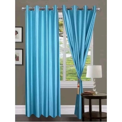 Zito Silk Plain Door Curtains