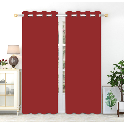 Zito Polyster Plain Door Curtains