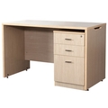 Asha Furniture & Interior Executive Table with One side pedestal unit