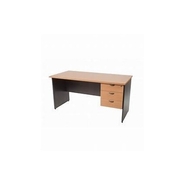 Asha Furniture & Interior Executive Table with One side pedestal unit