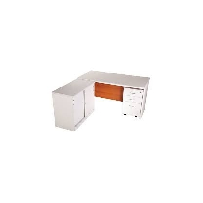 MAAK FURNITURE INDUSTRIES Executive Table with One side pedestal unit and E.R.U