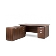 DEVENT COLLECTION Executive Table with One side pedestal unit and E.R.U