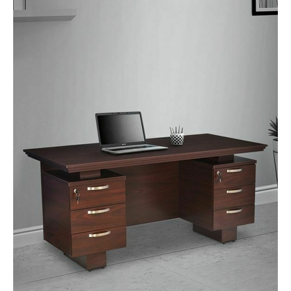 DEVENT COLLECTION Executive Table with Both side pedestal unit