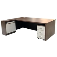 DEVENT COLLECTION Executive Table with One side pedestal unit and E.R.U