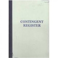 Unbranded CONTINGENCY REGISTER Diaries-printed-plain- register- 400 Pages