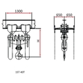 INDEF Hand Operated Chain Pulley Block, Warranty 1 year