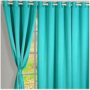 Unbranded Silk Plain Door Curtains