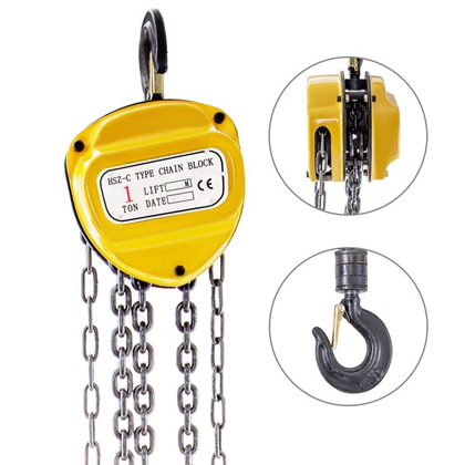 Unbranded Hand Operated Chain Pulley Block, Warranty 1 year