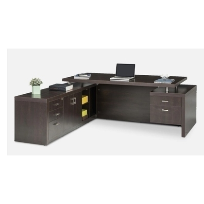 H-Tech Executive Table with One side pedestal unit and E.R.U