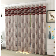 ASHOKA FOAM Jute Floral Door Curtains