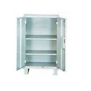 s Almirah Steel shelving cabinet with partial wardrobe