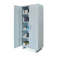 s Almirah Steel shelving cabinet with partial wardrobe