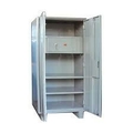 s Almirah Steel shelving cabinet with partial wardrobe