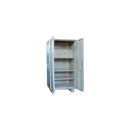 s Almirah Steel shelving cabinet with partial wardrobe