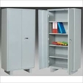 s Almirah Steel shelving cabinet with partial wardrobe