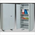 s Almirah Steel shelving cabinet with partial wardrobe