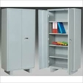 s Almirah Steel shelving cabinet with partial wardrobe