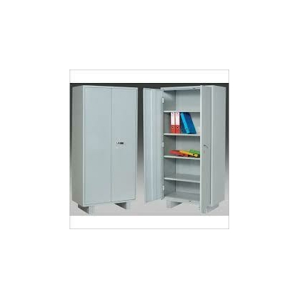 s Almirah Steel shelving cabinet with partial wardrobe