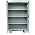 s Almirah Steel shelving cabinet with partial wardrobe