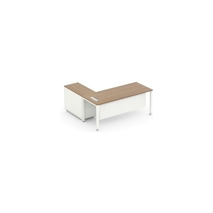 featherline Executive Table with One side pedestal unit and E.R.U