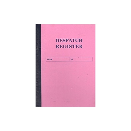 ABD DESPATCH REGISTER Diaries-printed-plain- register- 100 Pages