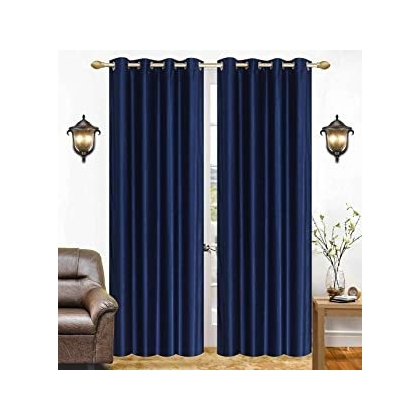 Unbranded Silk Plain Door Curtains