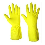 RUBBER HAND GOLVES (HEAVY DUTY) (SIZE 16" )