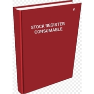 Vijay STOCK REGISTER Diaries-printed-plain- register- 200 Pages