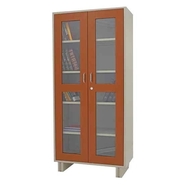 kings Furnishing  Almirah Steel with Glass door