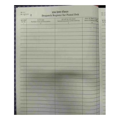 ABD DESPATCH REGISTER Diaries-printed-plain- register- 200 Pages