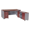 Unbranded Executive Table with One side pedestal unit and E.R.U