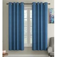 Unbranded Silk Plain Door Curtains