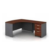 BHUMITI Executive Table with One side pedestal unit