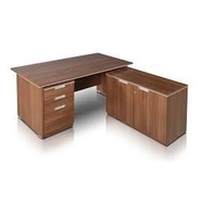 BHUMITI Executive Table with One side pedestal unit and E.R.U