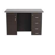 BHUMITI Executive Table with Both side pedestal unit