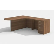 BHUMITI Executive Table with One side pedestal unit