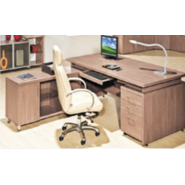 Bonton Executive Table with One side pedestal unit and E.R.U