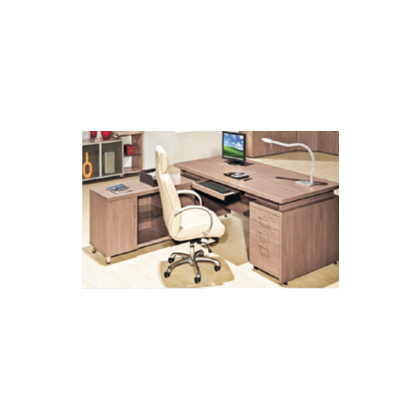 Bonton Executive Table with One side pedestal unit and E.R.U