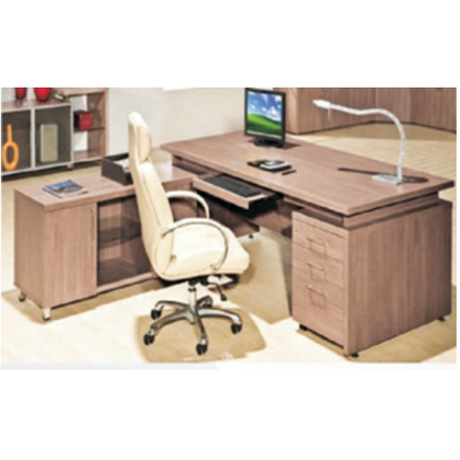 Bonton Executive Table with One side pedestal unit and E.R.U