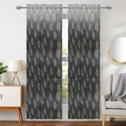 Unbranded Silk Geomatric Door Curtains