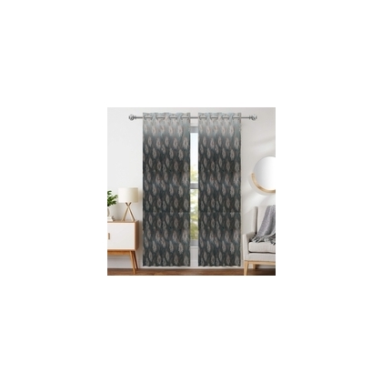 Unbranded Silk Geomatric Door Curtains